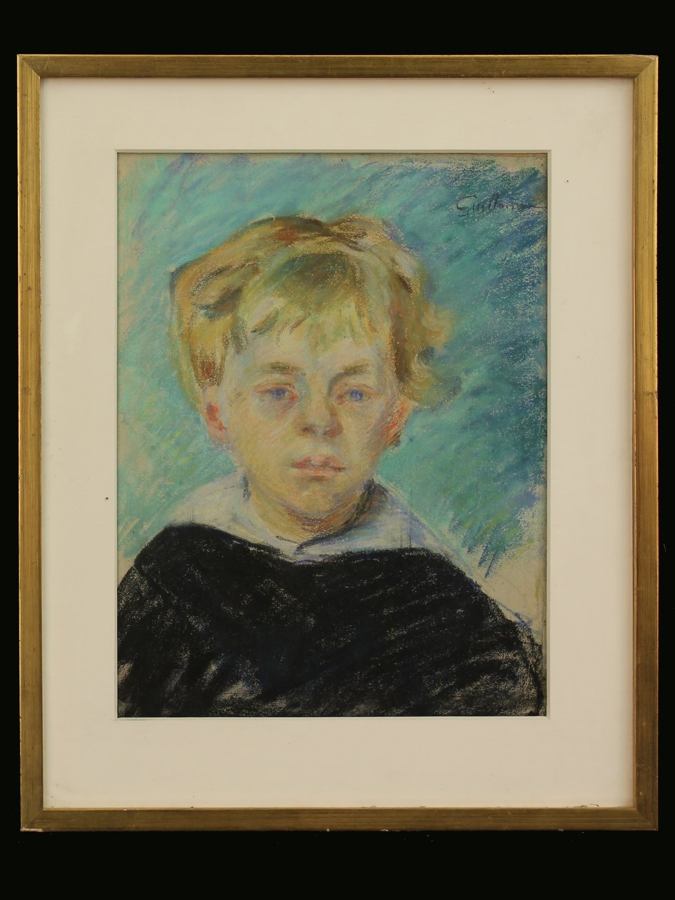Kunstnerens søn, ca. 1910 (kridt på papir) af Jean Baptiste Armand Guillaumin