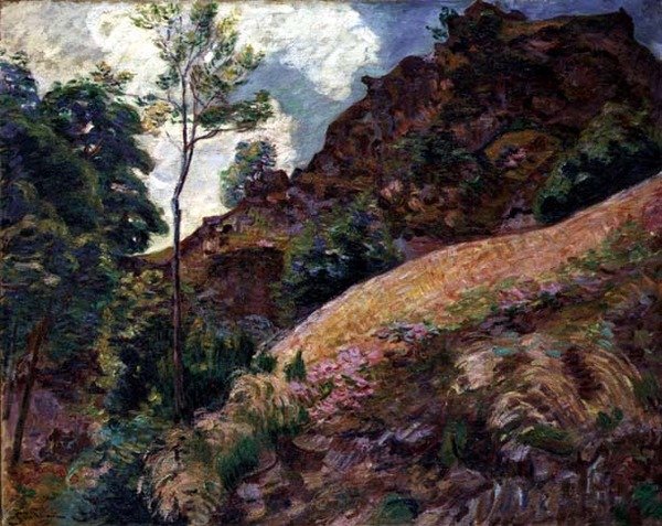 The Banks of the Luys River (olie på lærred) af Jean Baptiste Armand Guillaumin