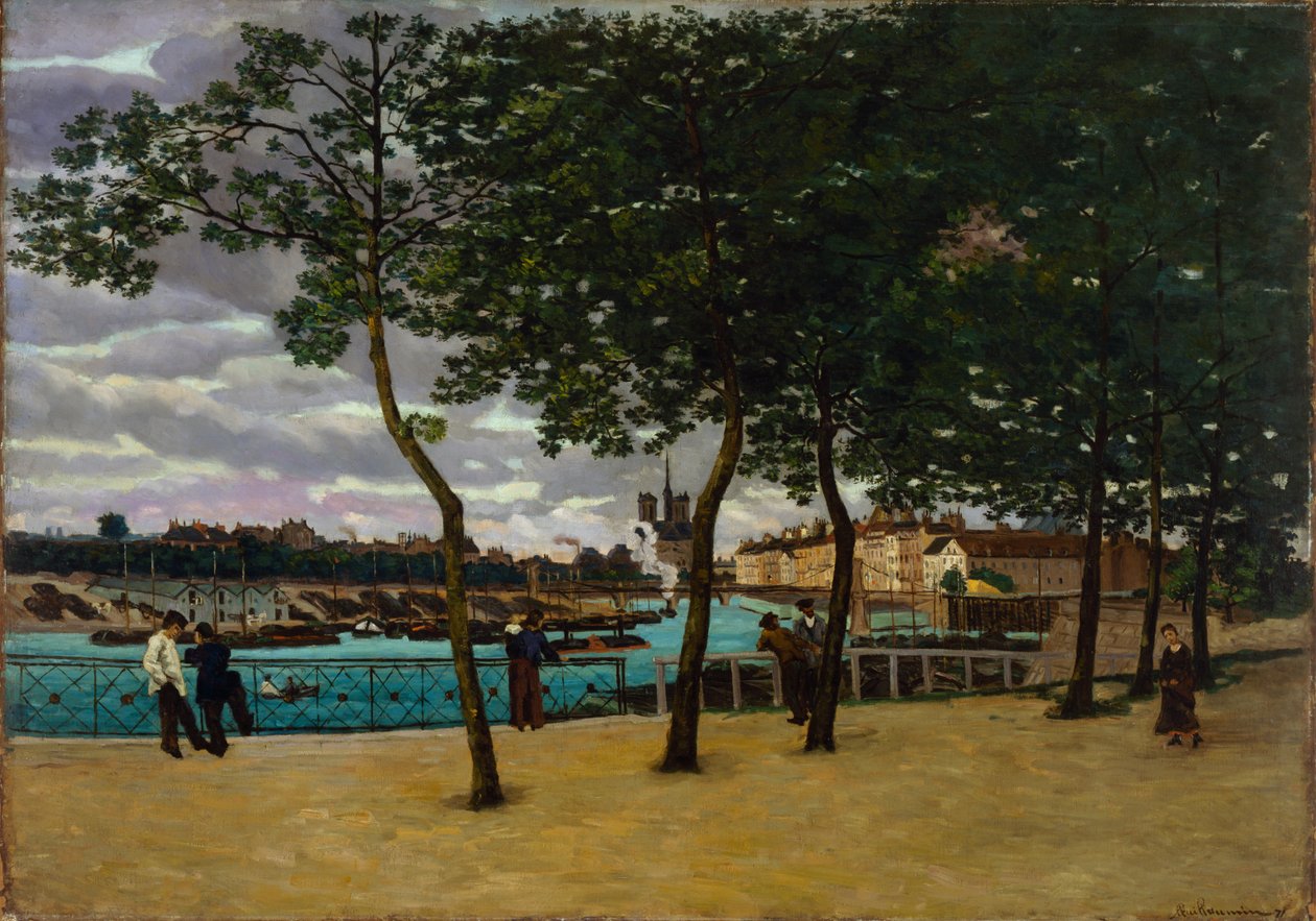 Seinen i Paris, 1871 af Jean Baptiste Armand Guillaumin