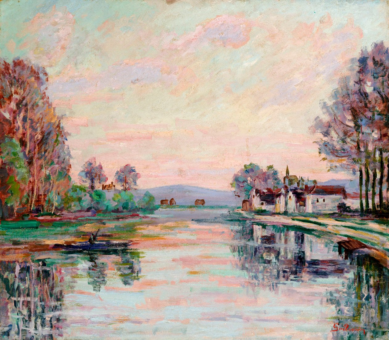Seinen ved Samois, ca. 1900 af Jean Baptiste Armand Guillaumin