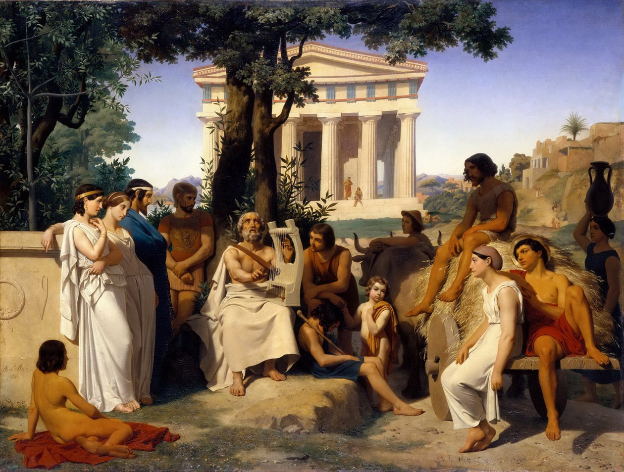 Homer af Jean Baptiste Auguste Leloir