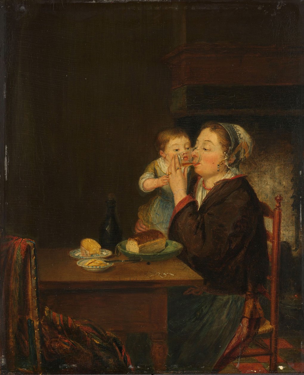 En mor og hendes barn, 1794 af Jean Baptiste Bernard Coclers