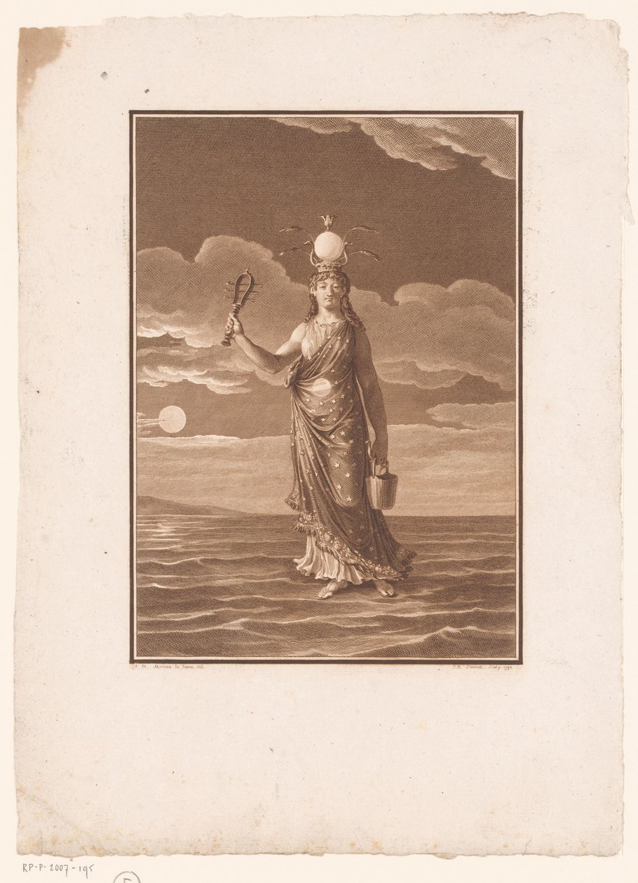 Isis, gudinden for tusind navne, eller naturen personificeret La Déesse Myrionime, Isis, ou la Nature Personifiée af Jean Baptiste Blaise Simonet