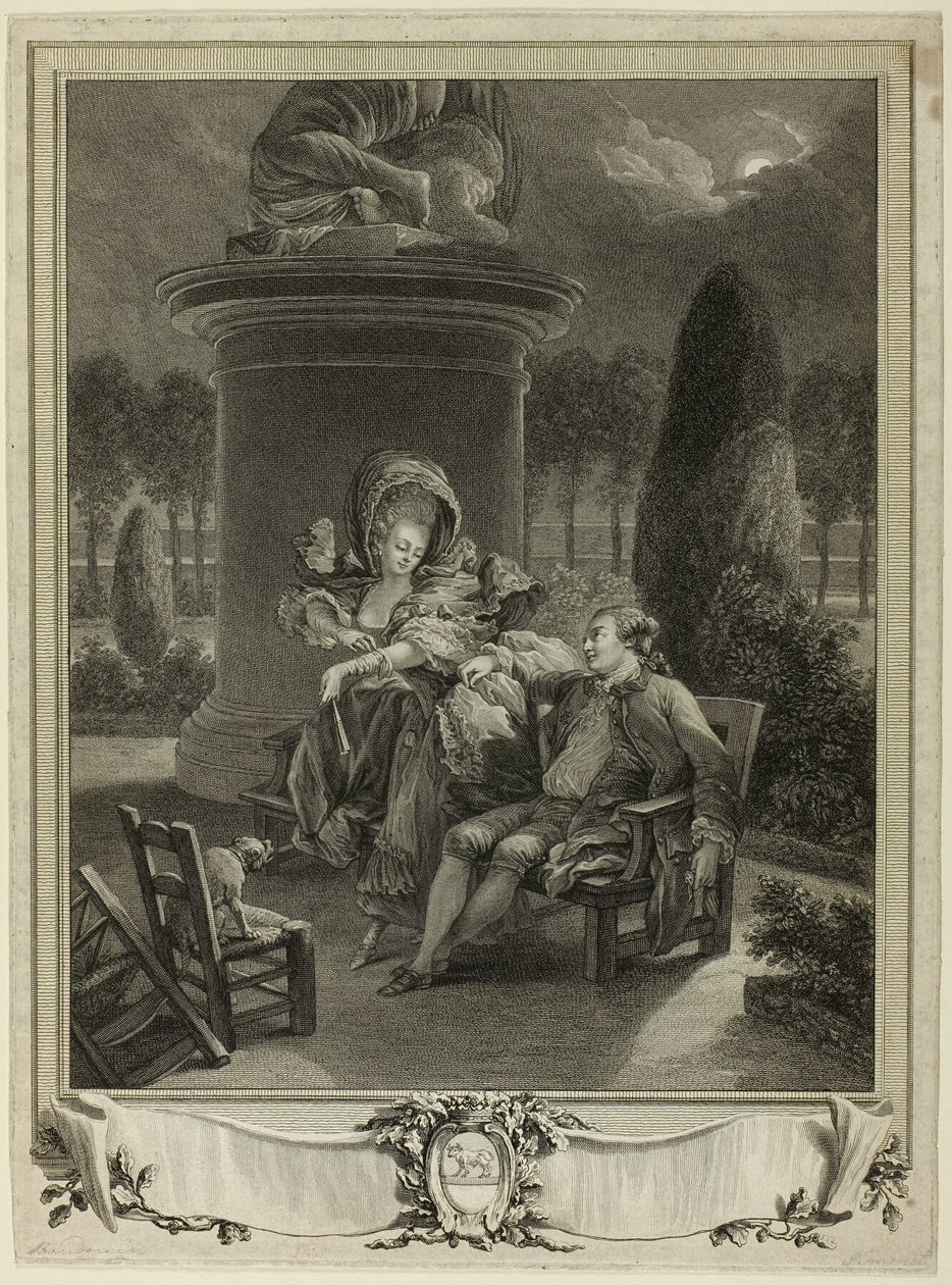 Thuileries-aftenen af Jean Baptiste Blaise Simonet