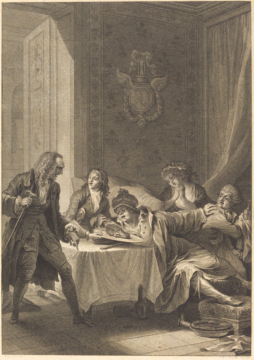 fråseren af Jean Baptiste Blaise Simonet after Jacques Louis François Touzé