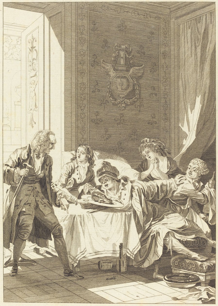 fråseren af Jean Baptiste Blaise Simonet after Jacques Louis François Touzé