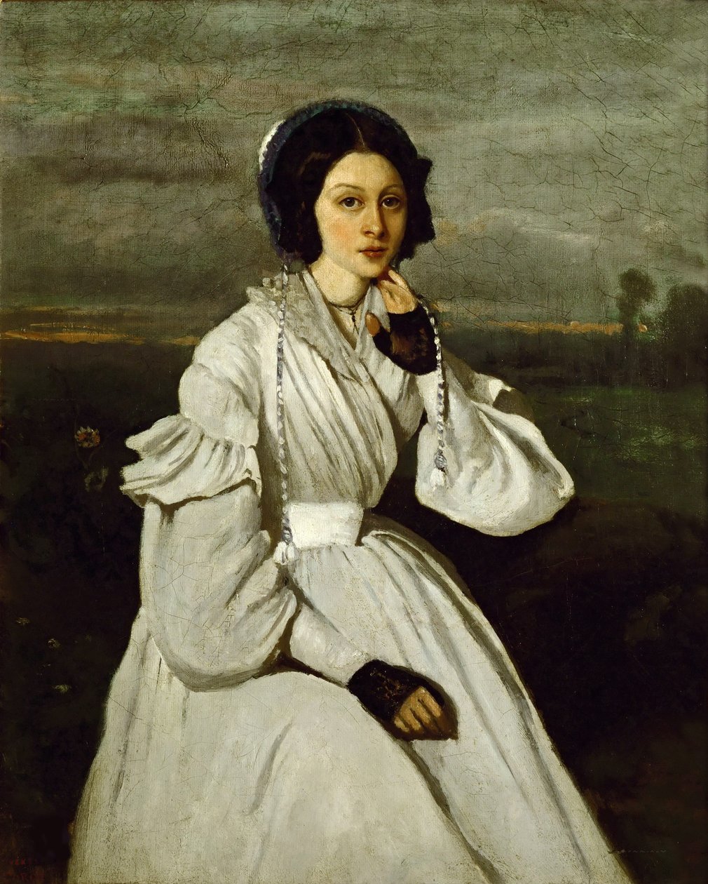 Claire Sennegon, 1837. af Jean Baptiste Camille Corot
