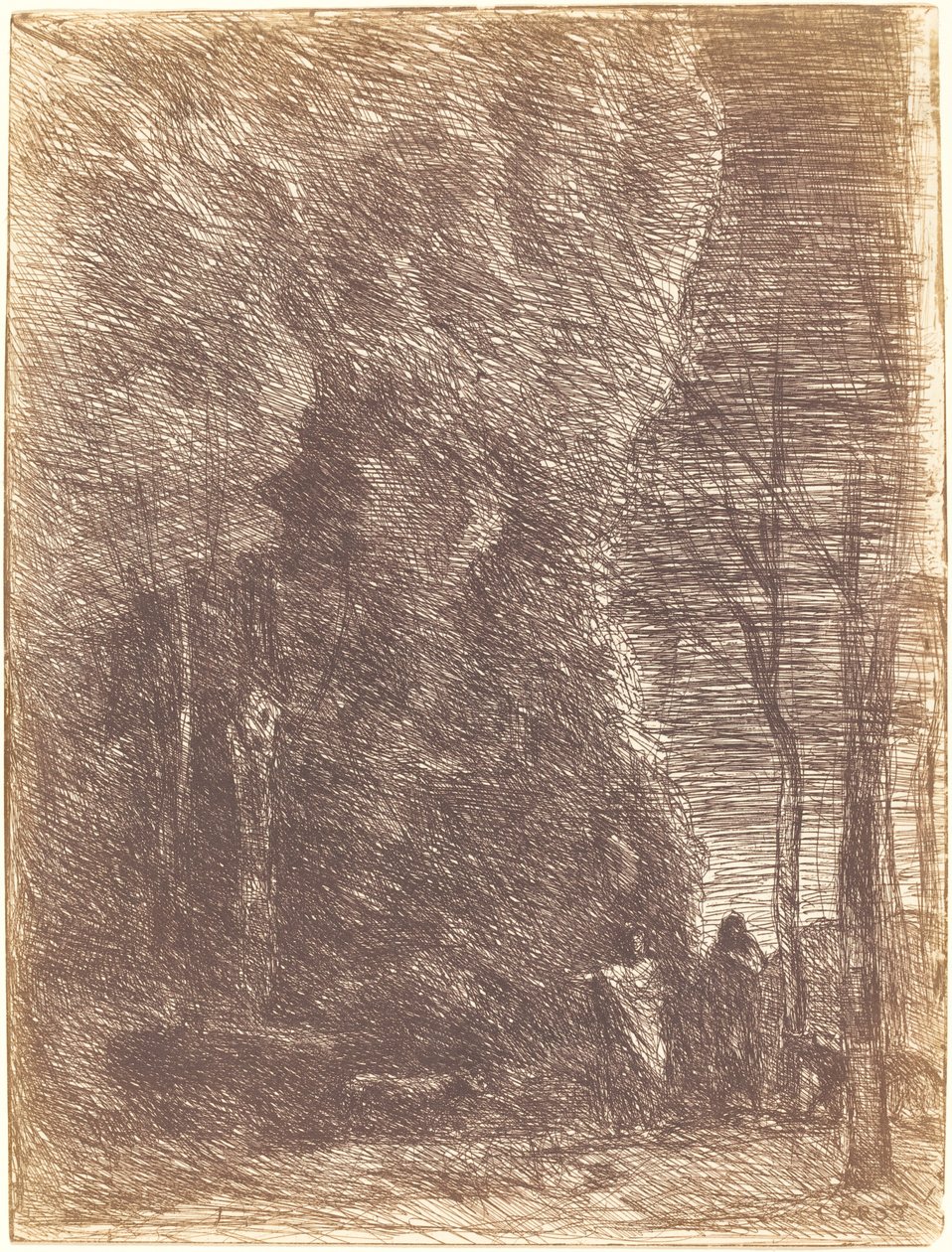 Dante og Virgil af Jean Baptiste Camille Corot