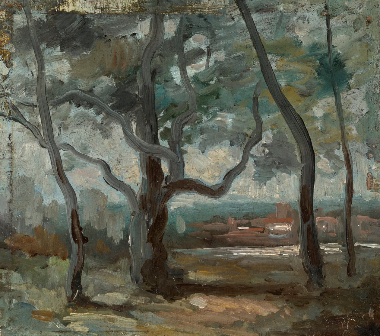 Det store træ (studie) af Jean Baptiste Camille Corot