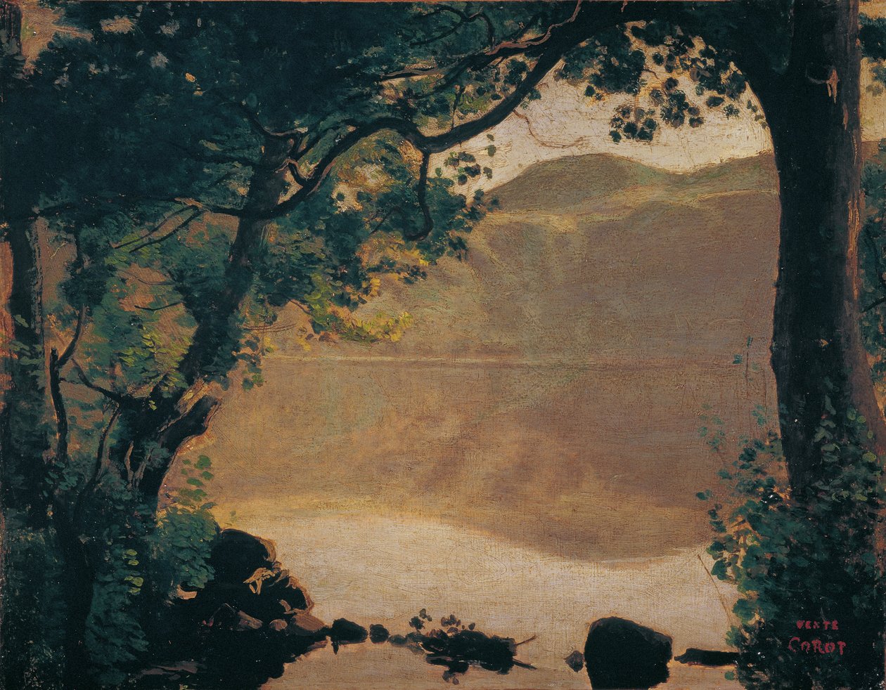 Nemisee af Jean Baptiste Camille Corot