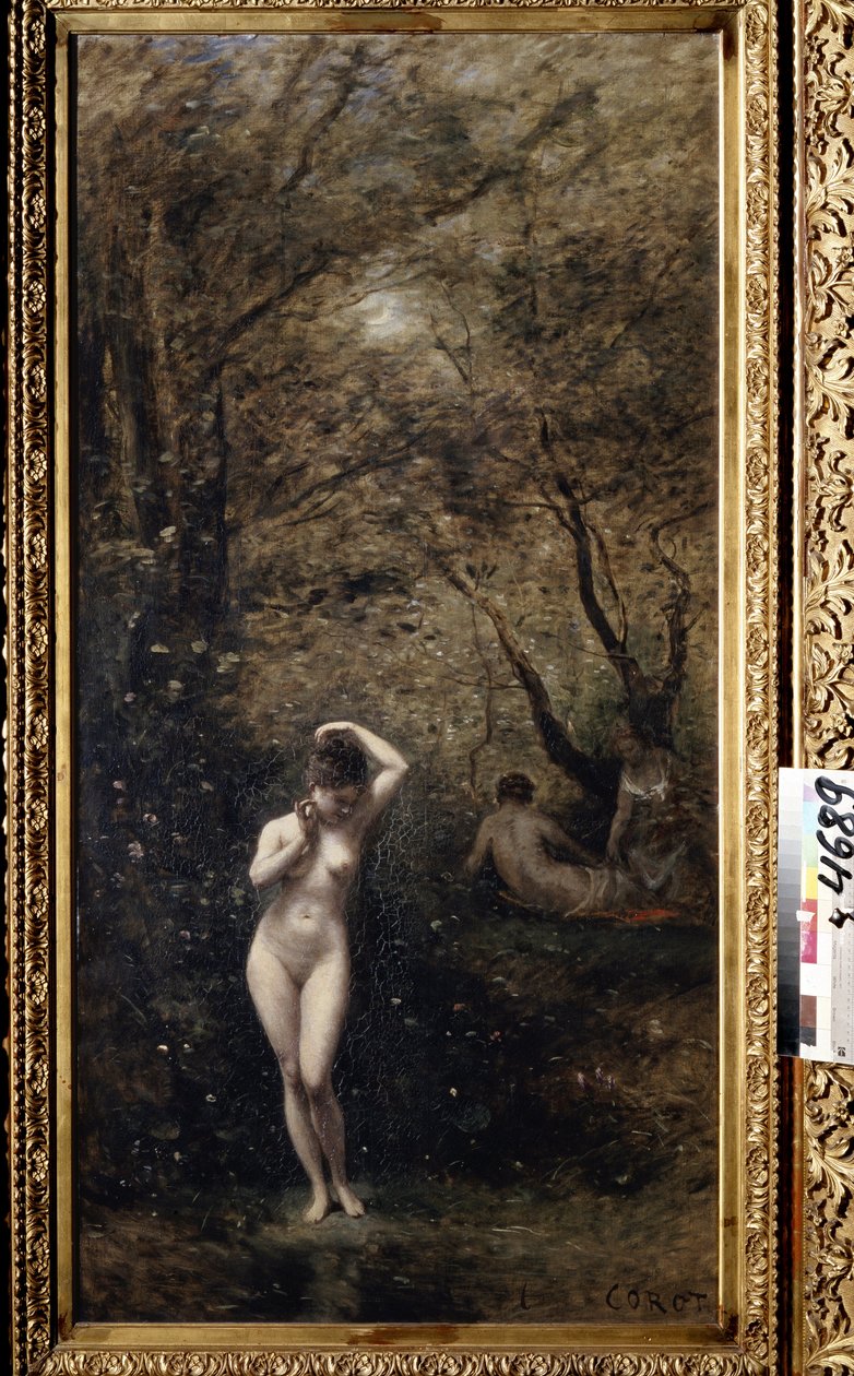 "" Diana bader "" (Diana bader) Maleri af Camille Corot (1796-1875) 1873-1874 Pushkin Museum, Moskva af Jean Baptiste Camille Corot