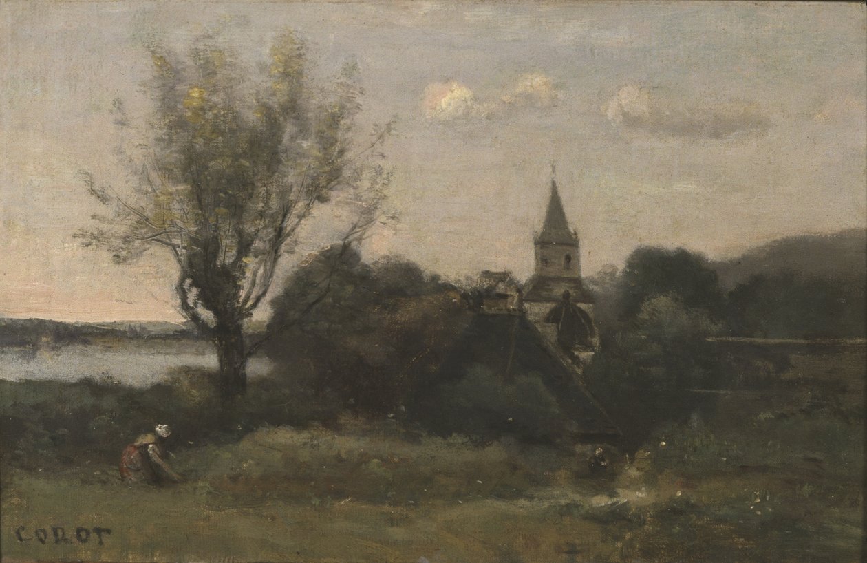 Ennery nær Auvers af Jean Baptiste Camille Corot