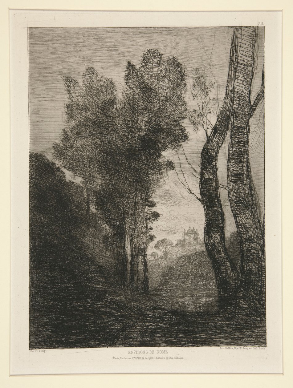 Environs de Rome (nær Rom) af Jean Baptiste Camille Corot