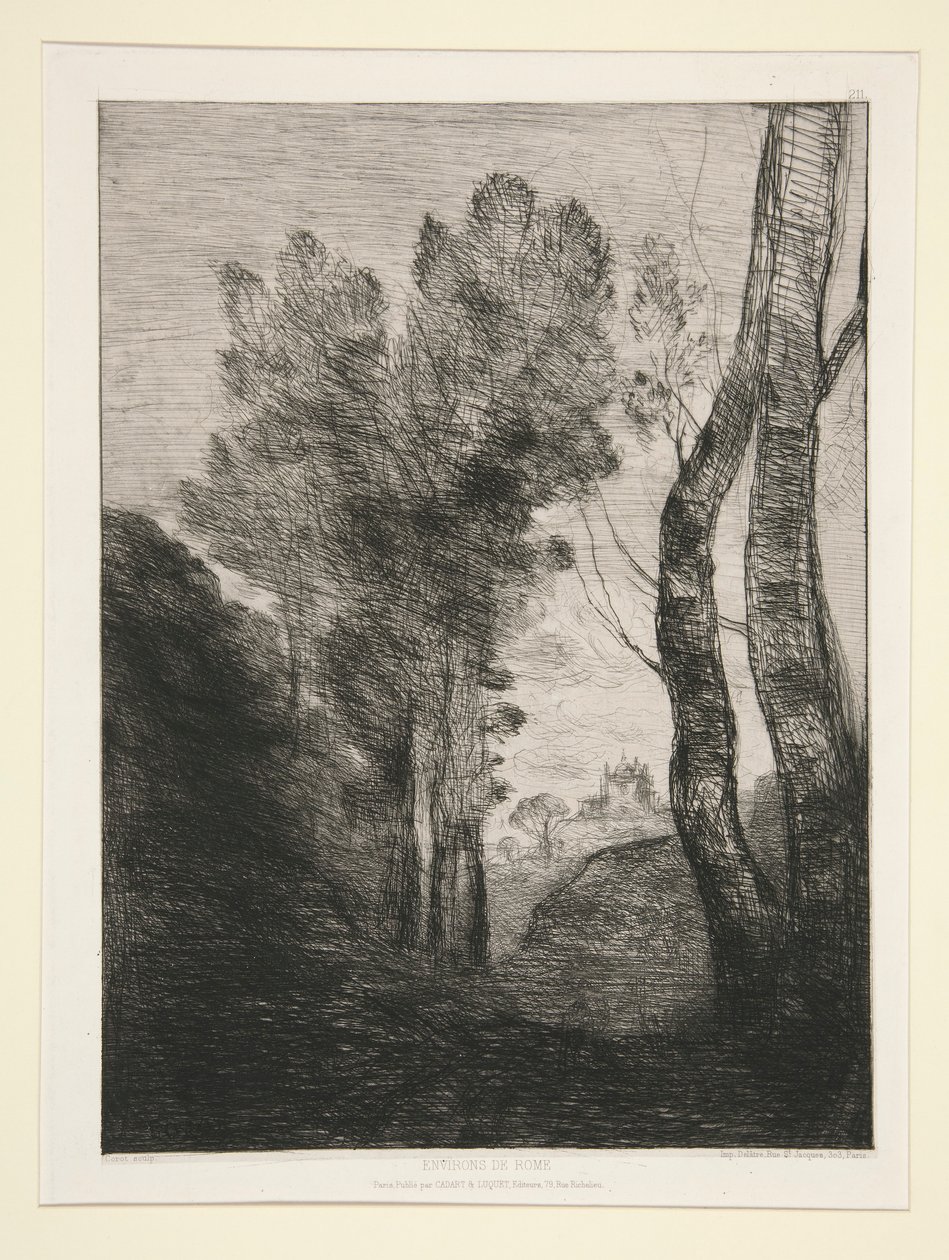 Environs de Rome (nær Rom) af Jean Baptiste Camille Corot