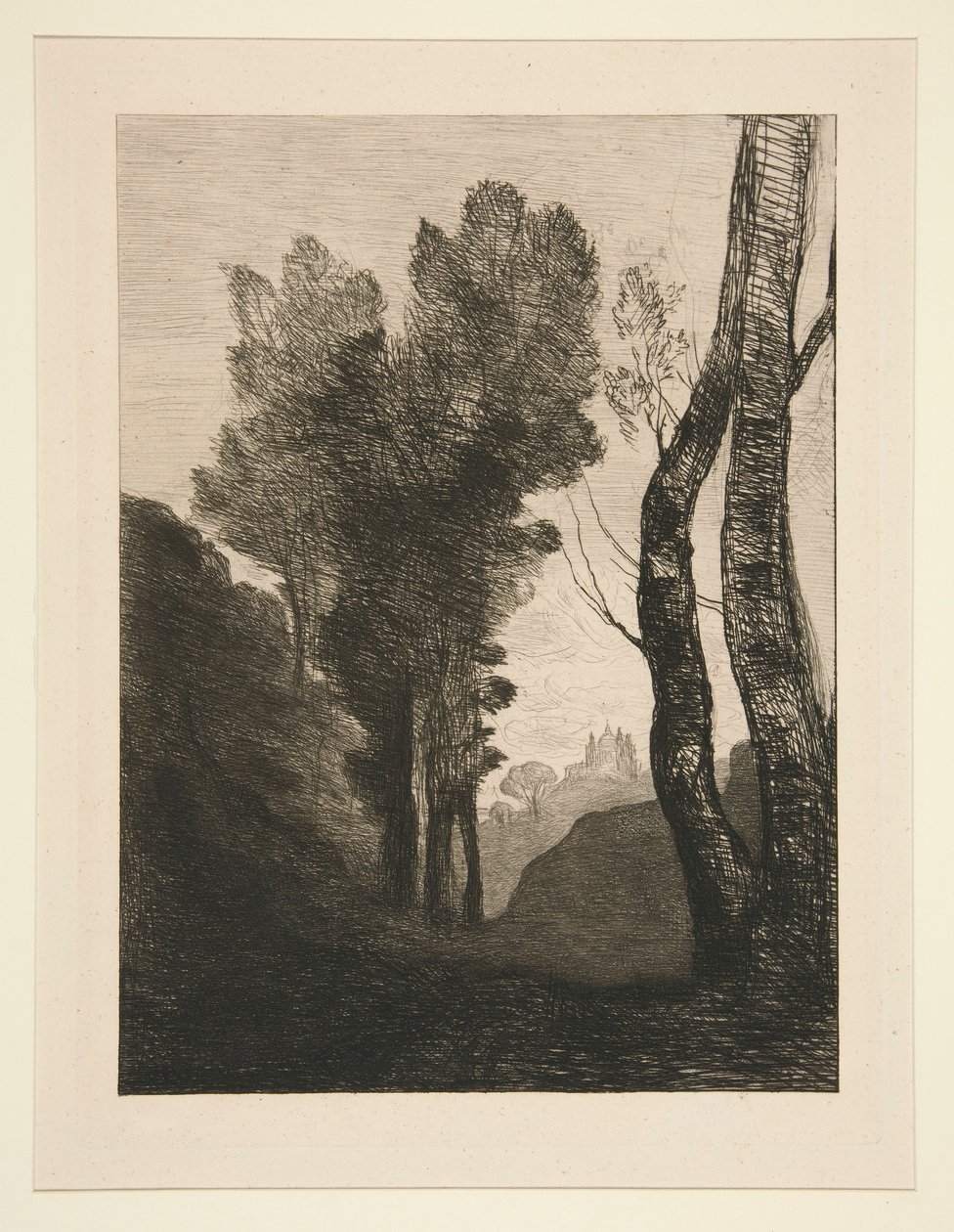 Environs de Rome (nær Rom) af Jean Baptiste Camille Corot