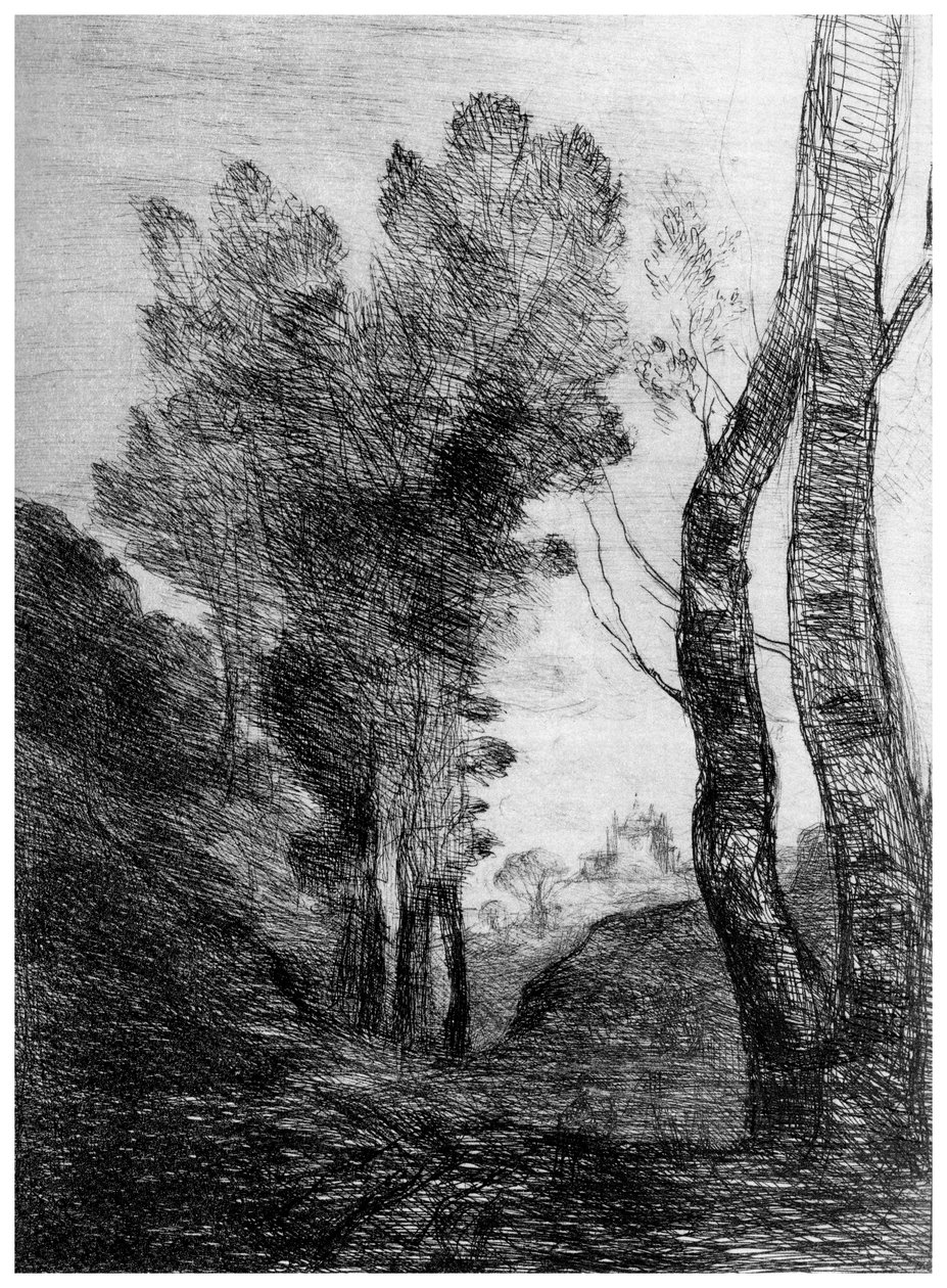 Roms omgivelser, c1815-1865, 1924 af Jean Baptiste Camille Corot