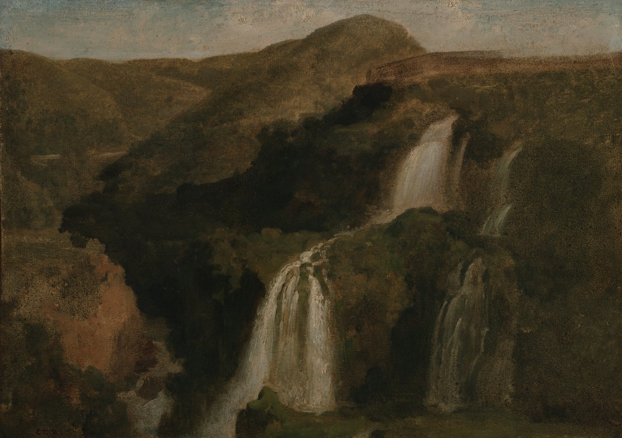 Tivolis fald af Jean Baptiste Camille Corot
