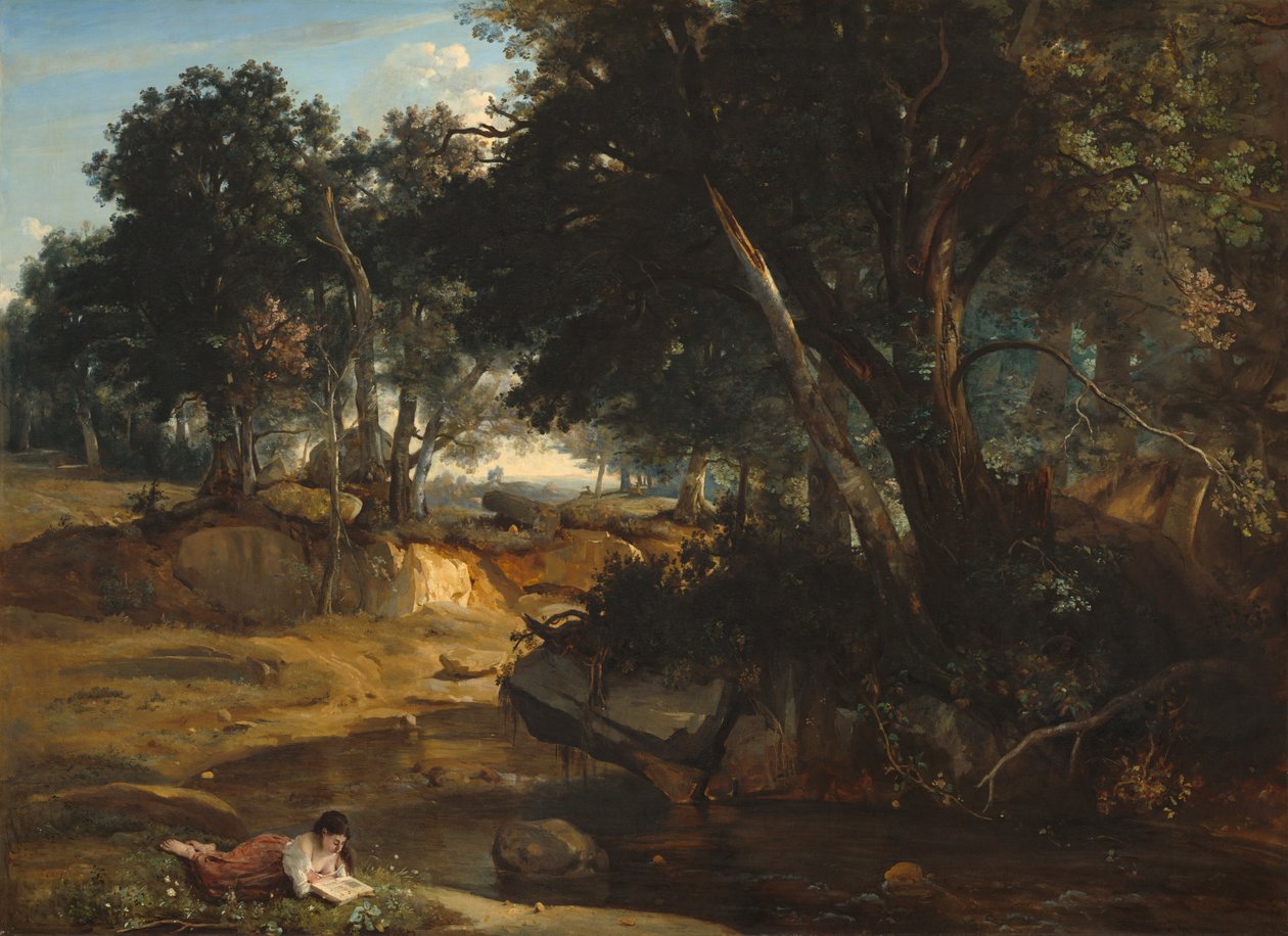 Forest of Fontainebleau, 1834. af Jean Baptiste Camille Corot