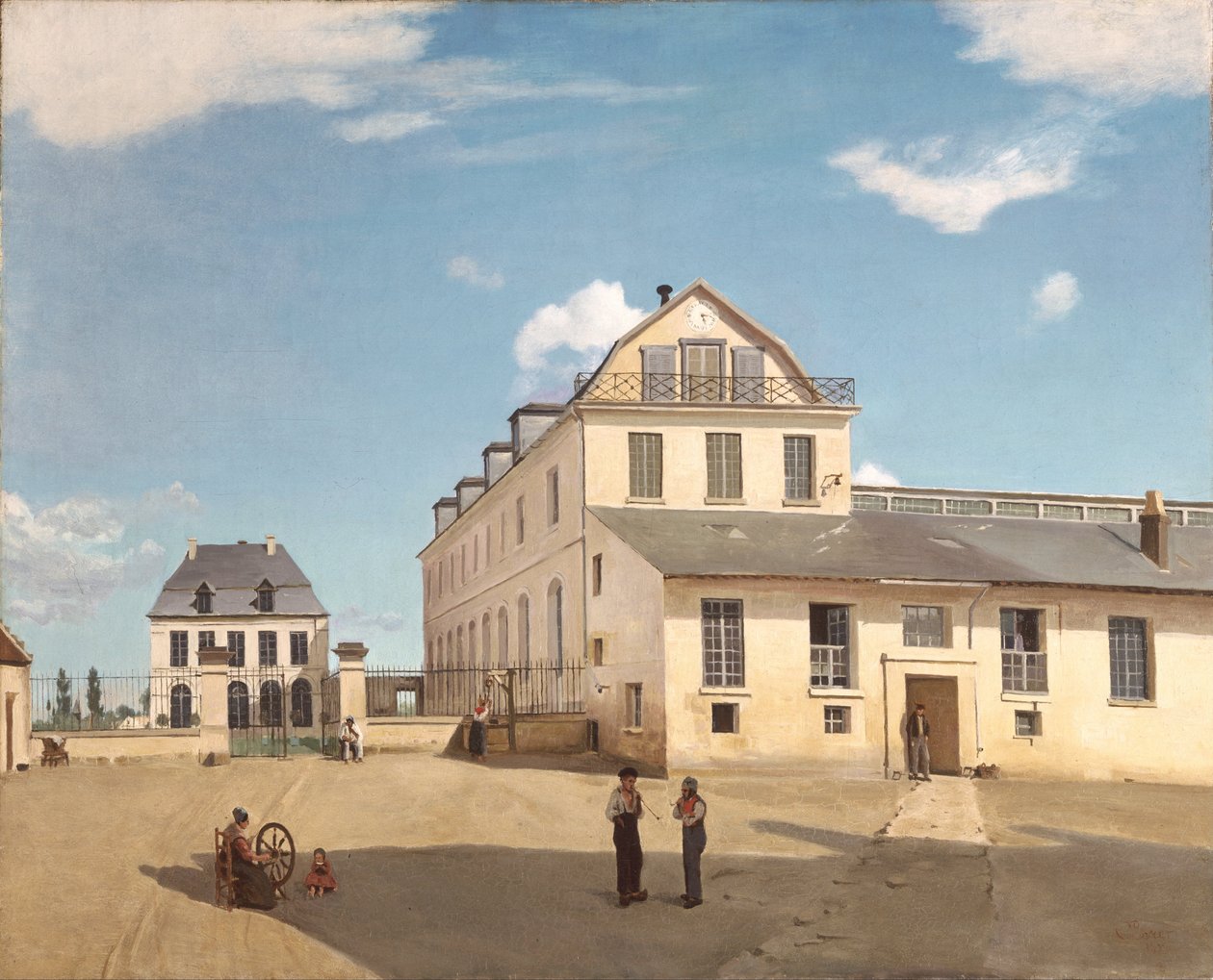 Monsieur Henrys hus og fabrik af Jean Baptiste Camille Corot