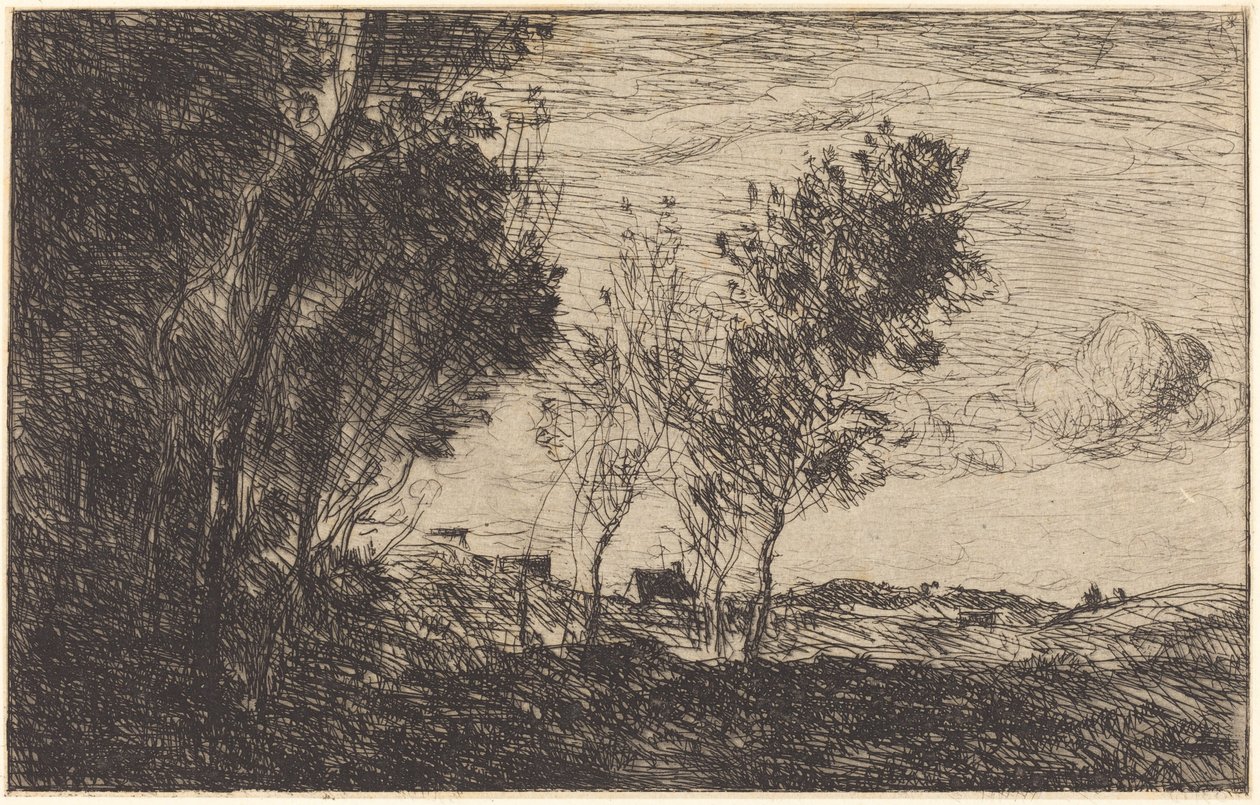 In the Dunes: Souvenir fra Haag af Jean Baptiste Camille Corot