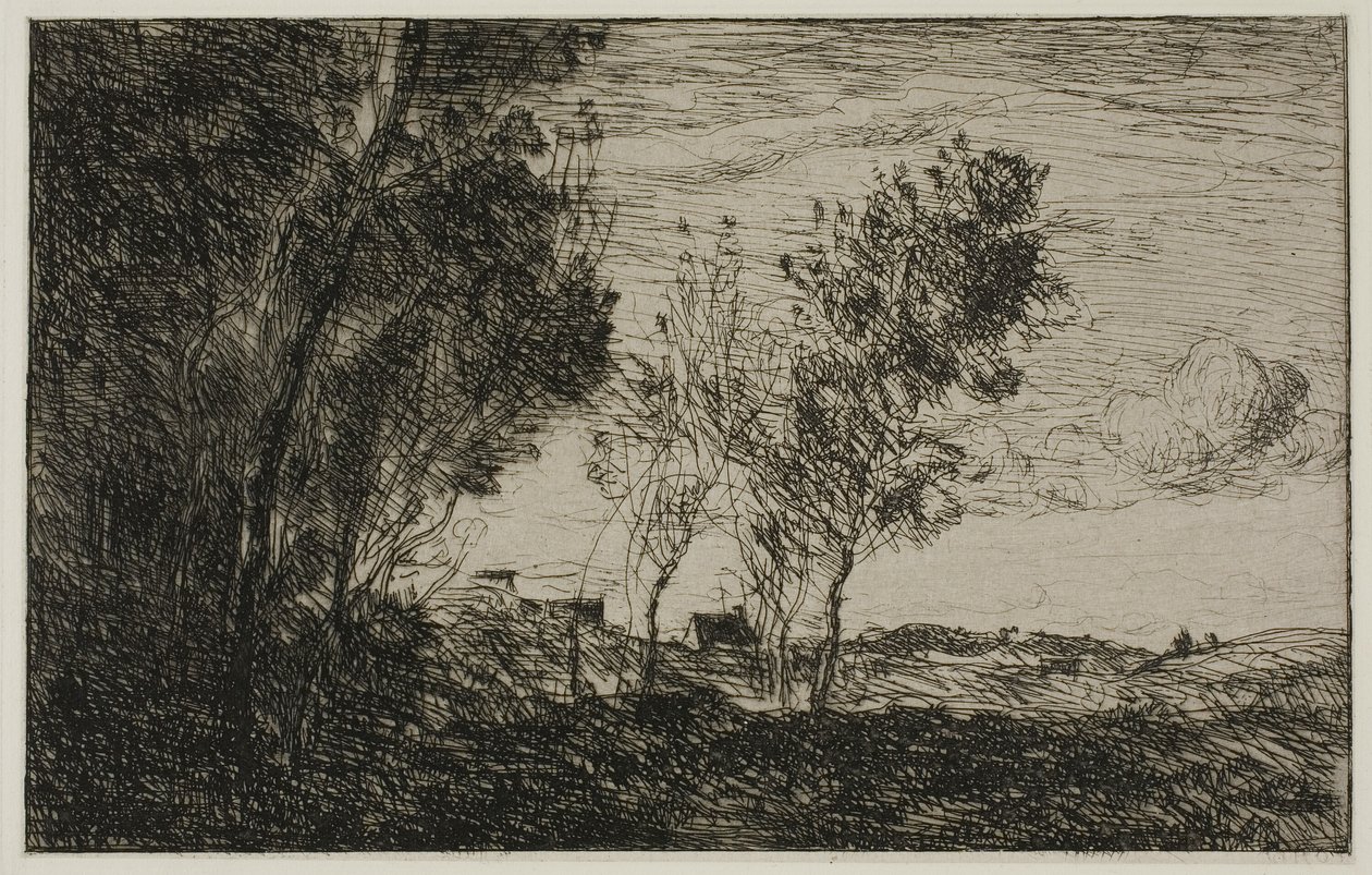 In the Dunes: Souvenir of the Woods of the Hague af Jean Baptiste Camille Corot