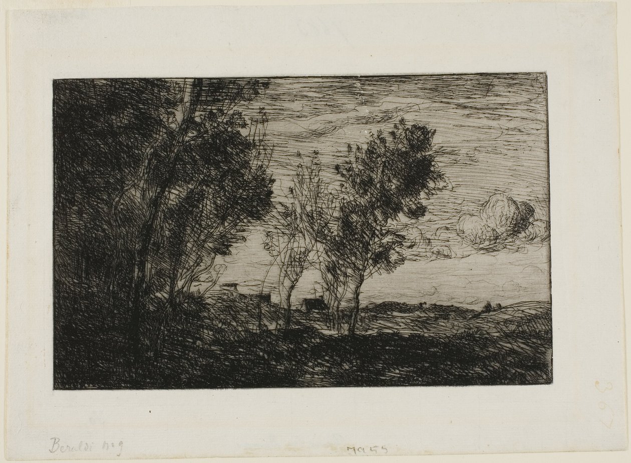 In the Dunes: Souvenir of the Woods of the Hague af Jean Baptiste Camille Corot
