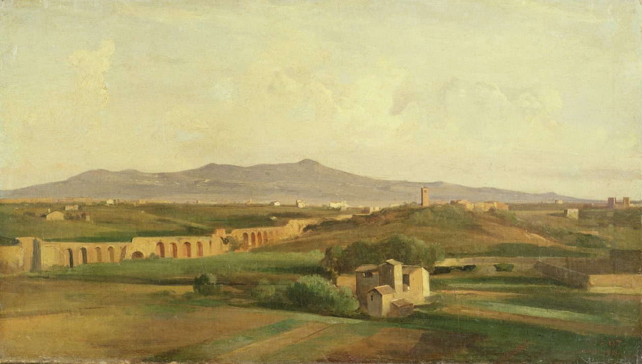 Italiensk Landskab af Jean Baptiste Camille Corot