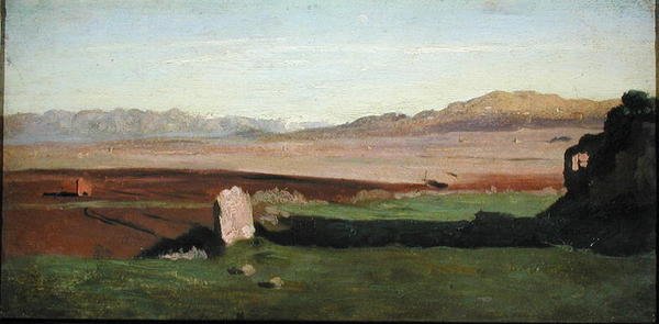 Italiensk landskab, ca. 1826 (olie på panel) af Jean Baptiste Camille Corot