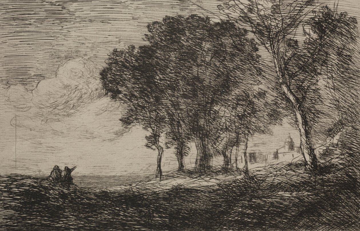 Italiensk Landskab, ca. 1865. af Jean Baptiste Camille Corot