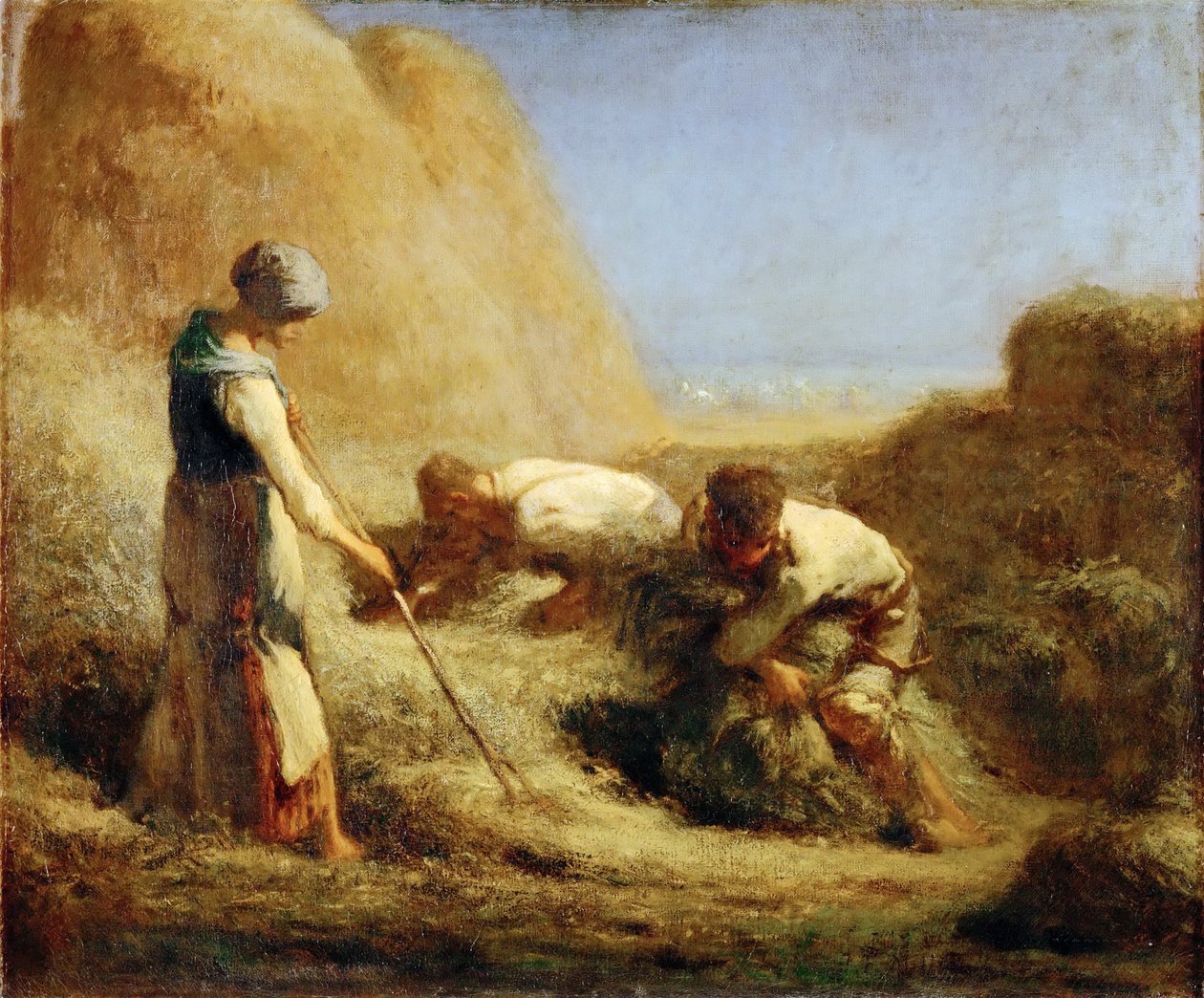 Jean-Baptiste-Camille Corot, 1850-51 - Høtyvene af Jean Baptiste Camille Corot