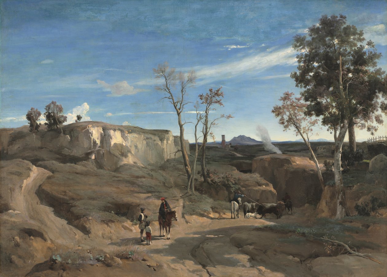 La Cervara, den romerske Campagna af Jean Baptiste Camille Corot