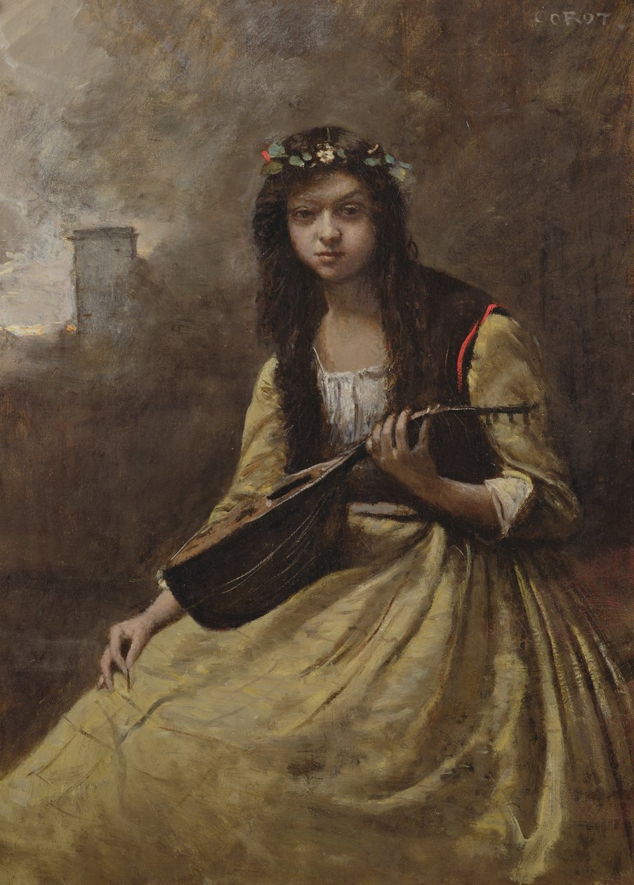Sigøjneren, ca. 1865 af Jean Baptiste Camille Corot