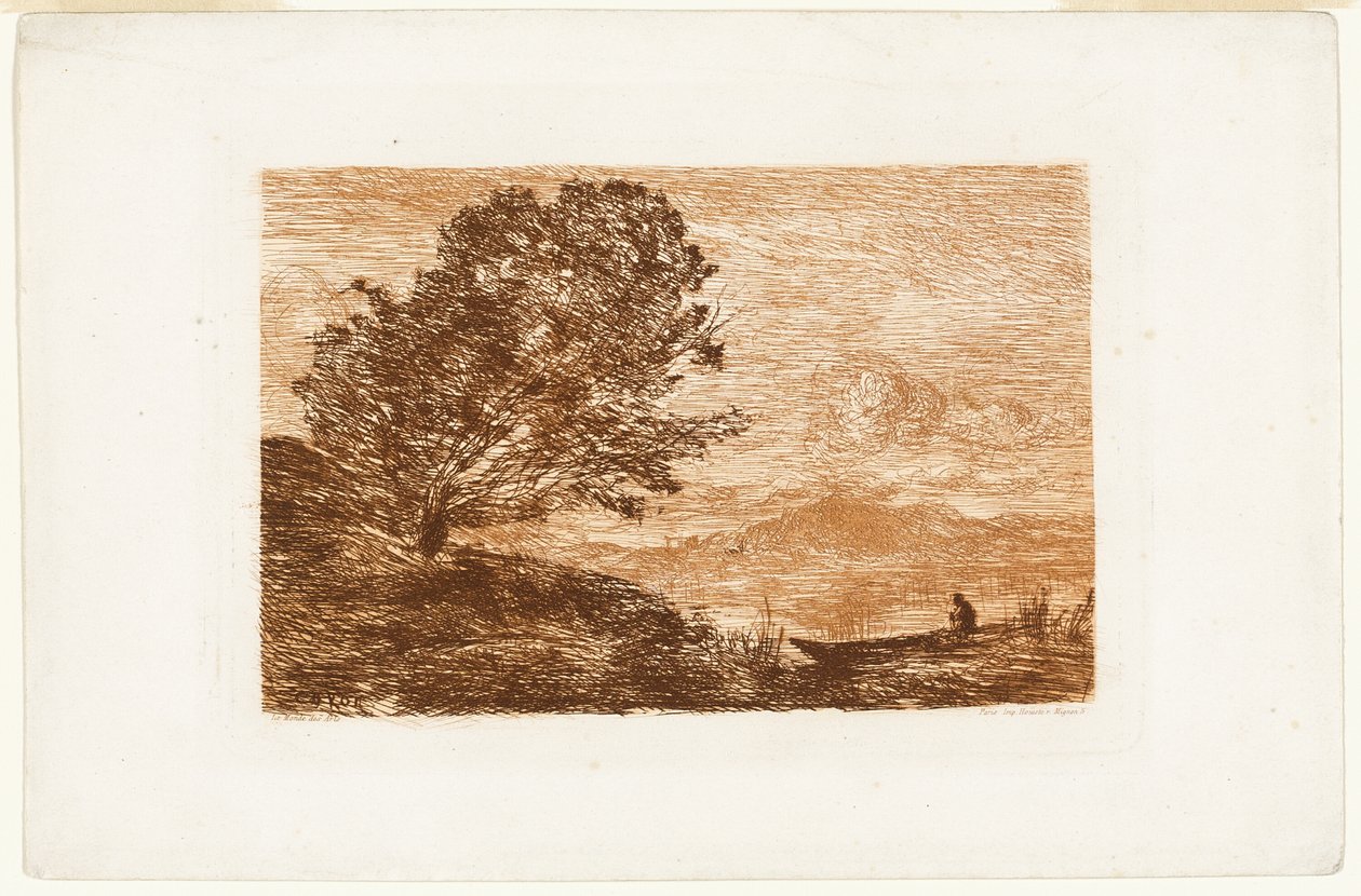 Sø i Tyrol af Jean Baptiste Camille Corot