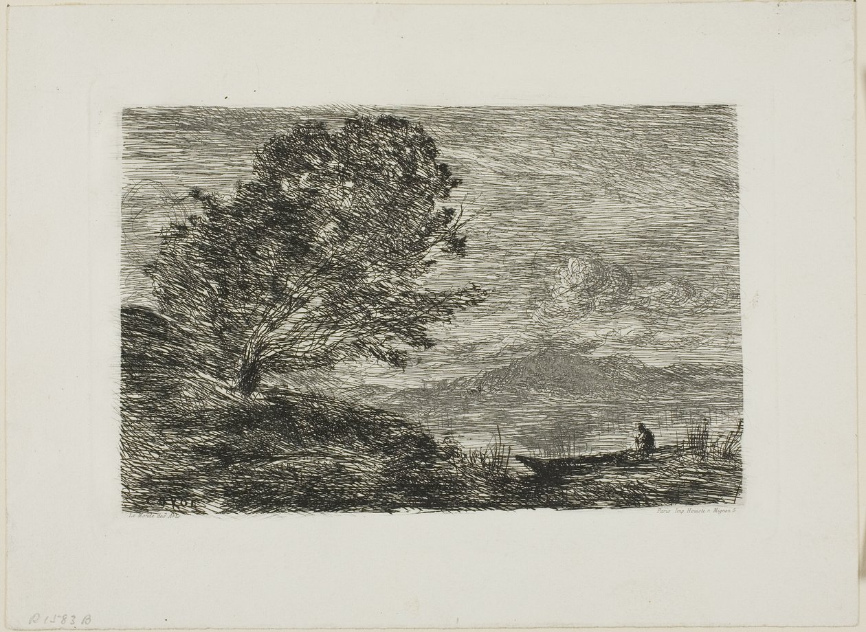Sø i Tyrol af Jean Baptiste Camille Corot
