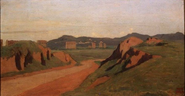Landskab af Jean Baptiste Camille Corot