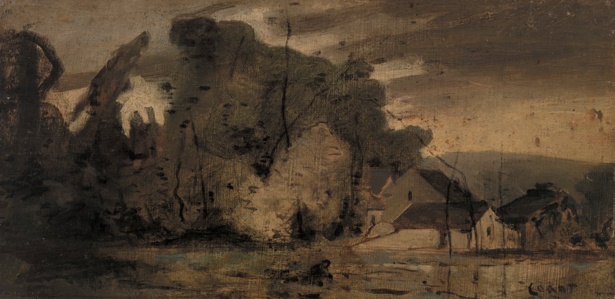 Landskab, 1796 af Jean Baptiste Camille Corot