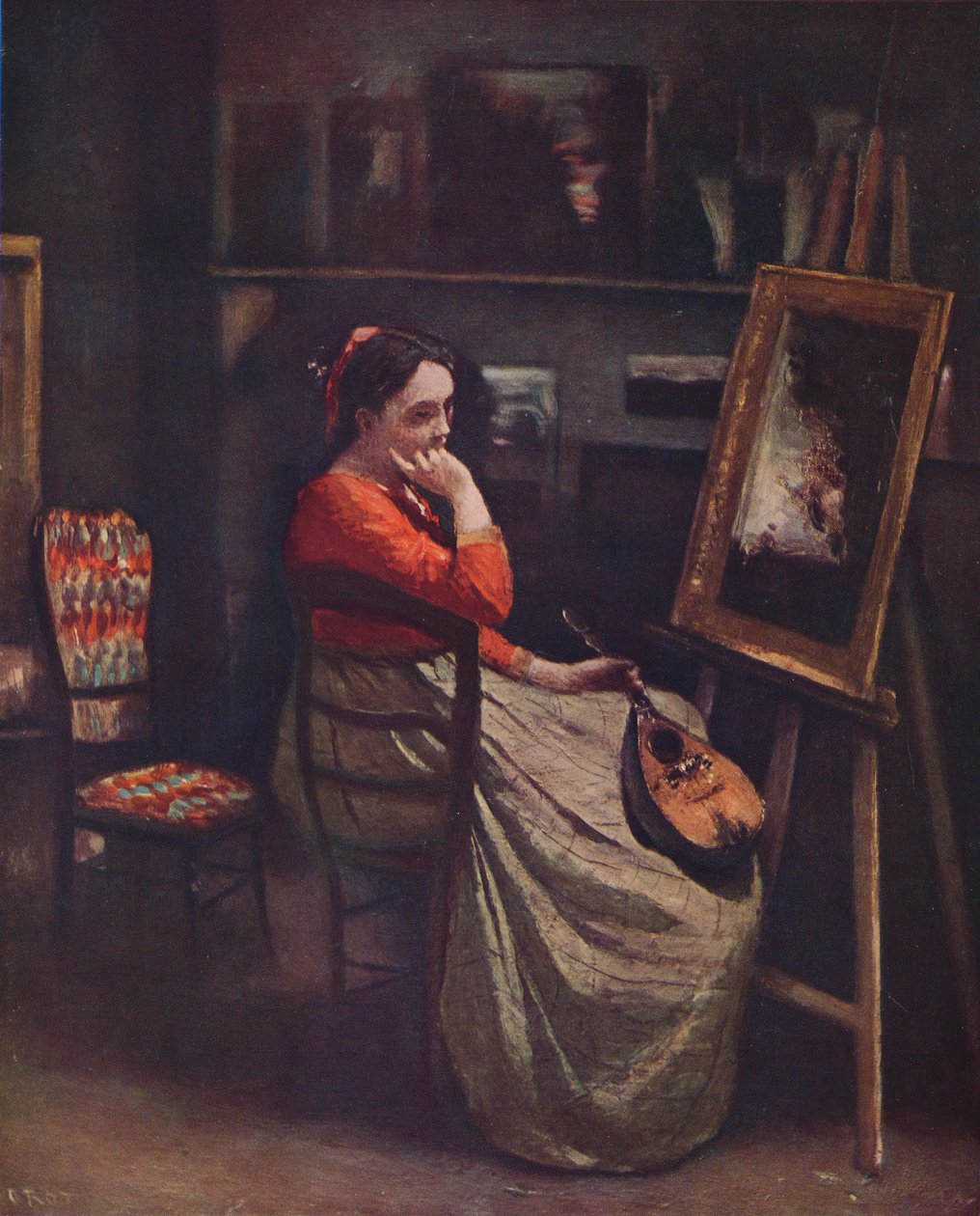 Latelier de Corot, c1865, 1939 af Jean Baptiste Camille Corot