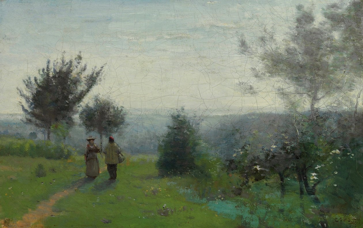 Forårsdaggry af Jean Baptiste Camille Corot