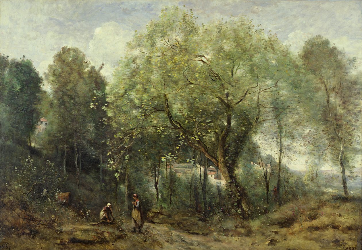 Le Catalpa, minde om Ville-dAvray, 1869 af Jean Baptiste Camille Corot