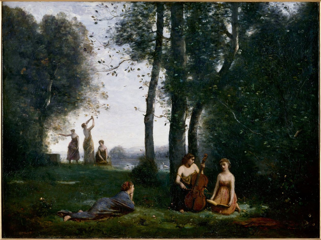 Landskoncerten af Jean Baptiste Camille Corot