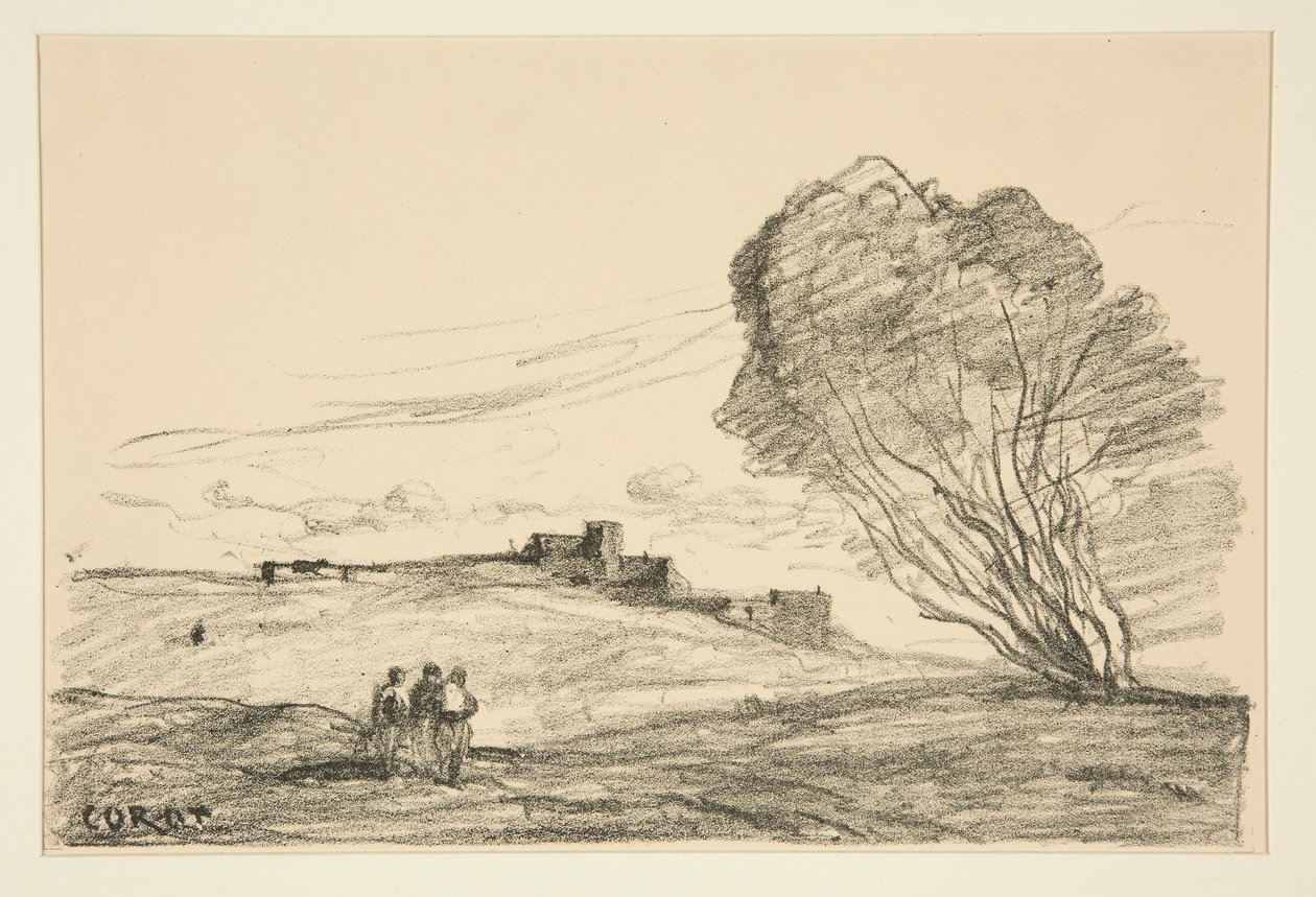 Le Fort d?tach? (Det ydre fort) af Jean-Baptiste-Camille Corot