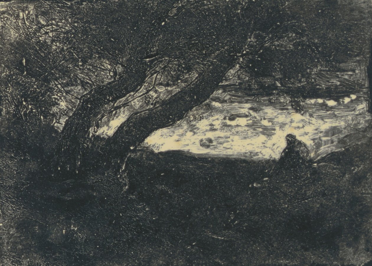 Drømmeren af Jean Baptiste Camille Corot