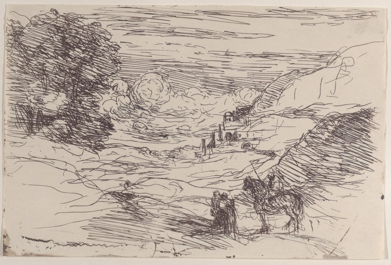 Paladinerne, 1871. af Jean Baptiste Camille Corot