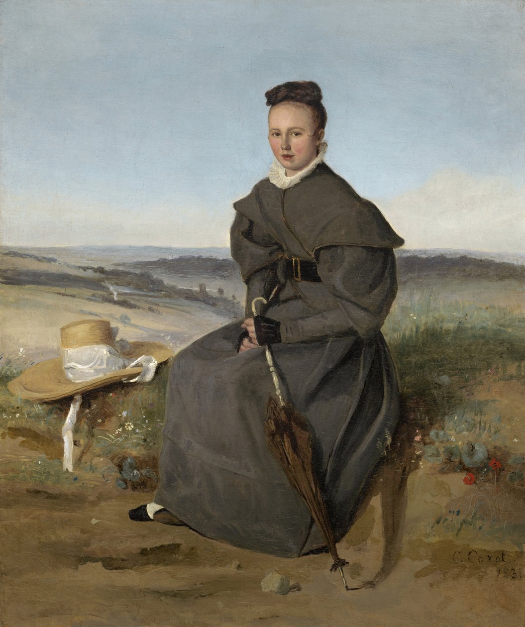 Louise Harduin, 1831 af Jean Baptiste Camille Corot
