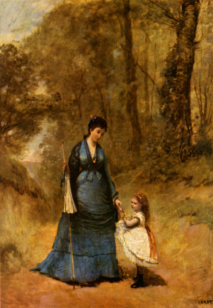 Fru og frøken Stumpf, 1872, 1934. af Jean Baptiste Camille Corot