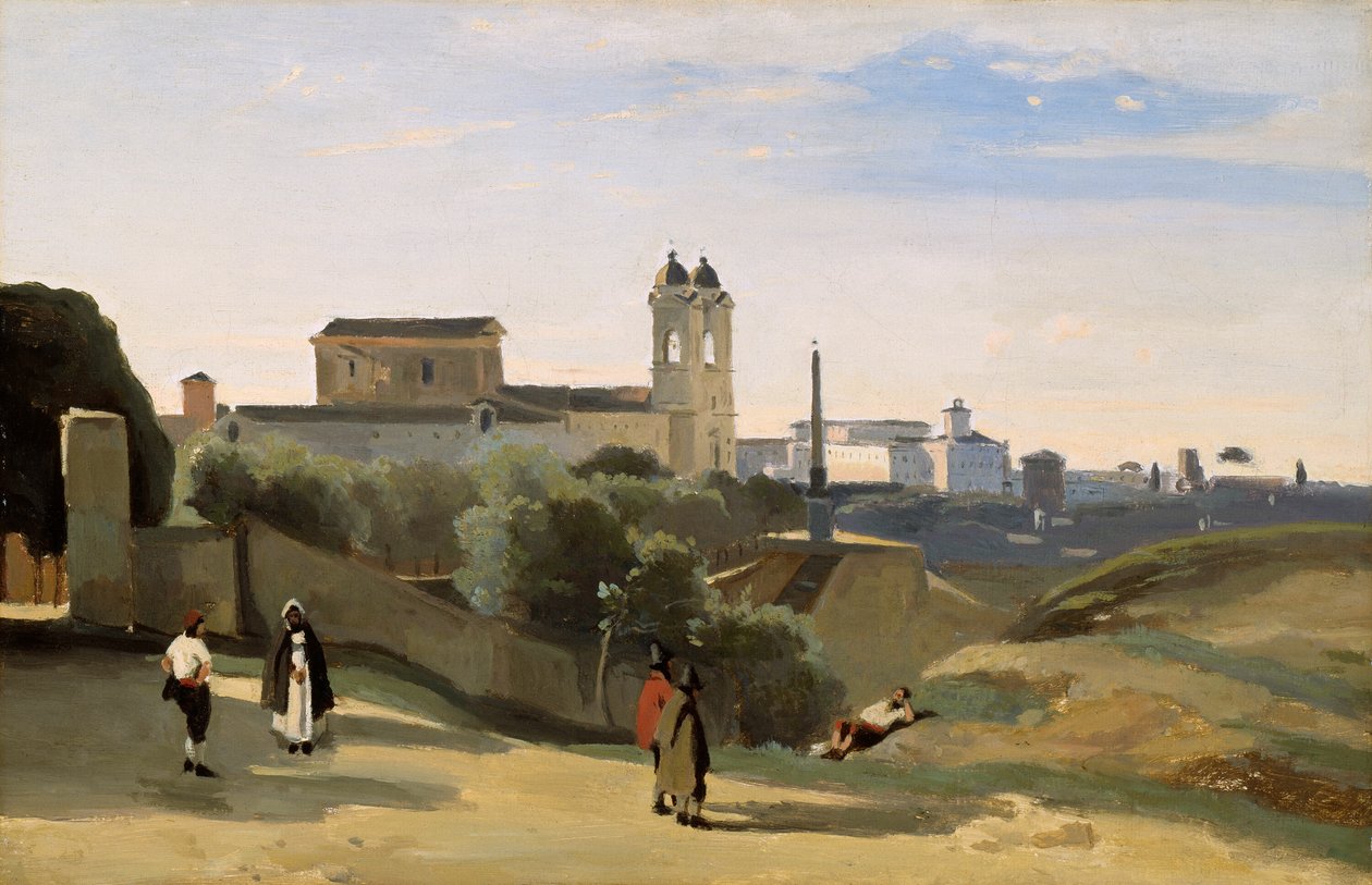 Monte Pincio, Rom af Jean Baptiste Camille Corot