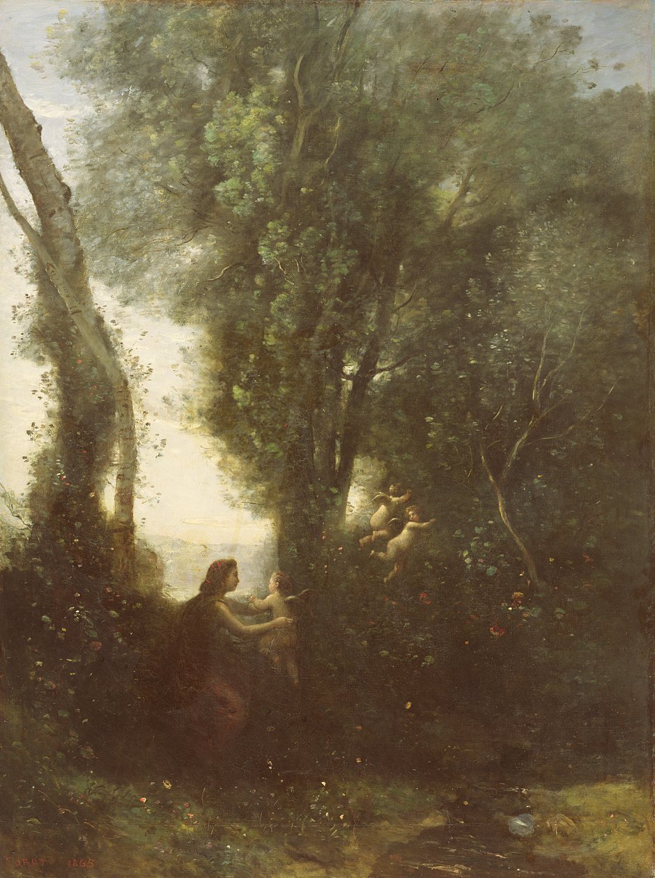 Morgen, 1865 af Jean Baptiste Camille Corot