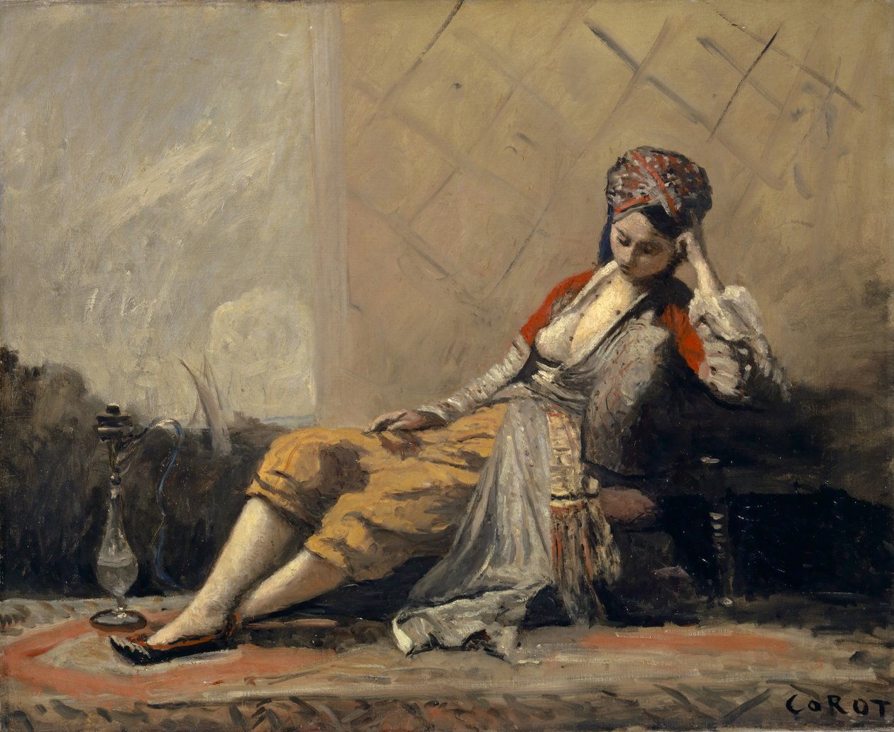 Odalisque, 1871-73 af Jean Baptiste Camille Corot