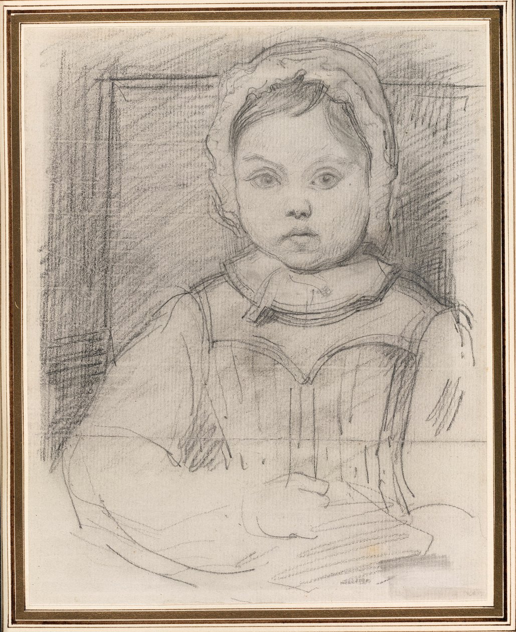Portræt af Louis Robert, 3 år gammel af Jean Baptiste Camille Corot