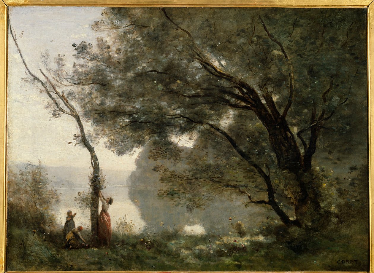 Erindring om Mortefontaine. Maleri af Camille Corot (1796-1875) af Jean Baptiste Camille Corot